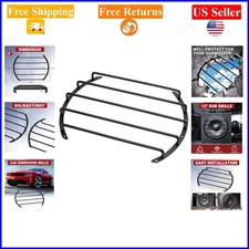 12-Inch Metal Car Subwoofer Grille Cover, 5-Bar Black Protective Grill