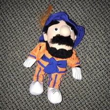 1998 Campus Critters Virginia Cavaliers The Cavalier Mascot Plush Beanbag Toy 8"