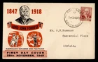 DR WHO 1949 AUSTRALIA FDC LORD FORREST ANIV R78558