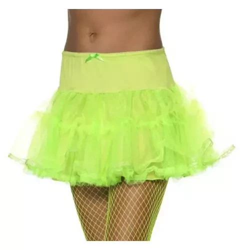 Neon Green Tutu Petticoat – 80s 90s Disco Party Fancy Dress Halloween - Picture 1 of 1