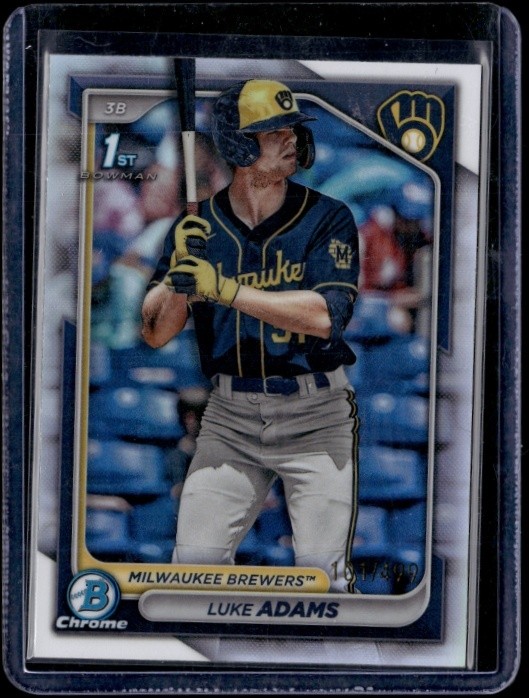 2024 Bowman Luke Adams Chrome Prospects Refractor /499 #BCP-50