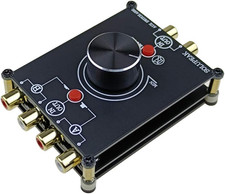 2-Way Stereo L/R RCA Switch Selector 2 in 1 Out Audio Passive Signal Switcher Sp