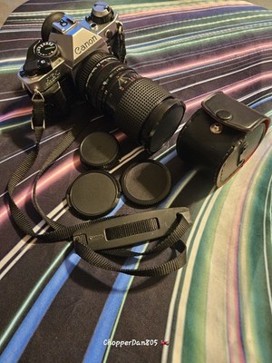 Canon AE-1 SLR Camera, Sears 135mm f/2.8 Lens, Albinar-ADG Auto 2x Tele-Convert