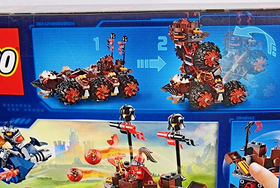 LEGO NEXO KNIGHTS 70321 ~ GENERAL MAGMAR'S SIEGE MACHINE OF DOOM ~ NISB FLAMA Foto 4 de 4