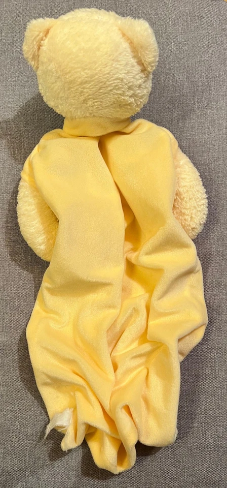 TCM Bär Benni Benny beige gelb Kuscheltuch Schmusetuch Decke neuwertig - Bild 2 von 2
