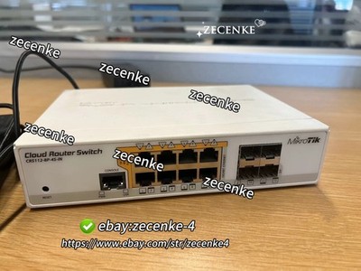 1PCS Used CRS112-8P-4S-IN switch