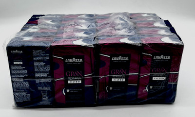 Lavazza Gran Riserva Filtro Dark Roast Ground Coffee Brick 8oz 20 Boxes