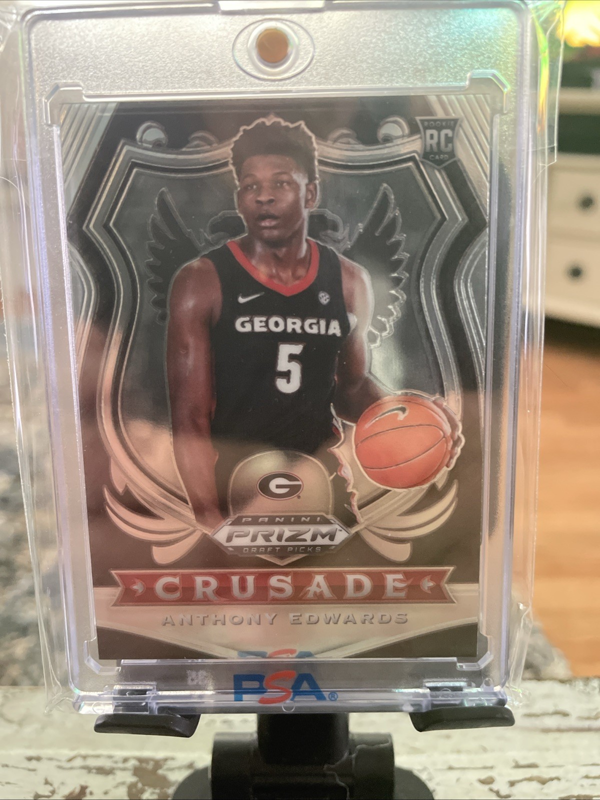 2020-21 Panini Prizm Draft Picks - Crusade Anthony Edwards #81 Silver Prizm (RC)