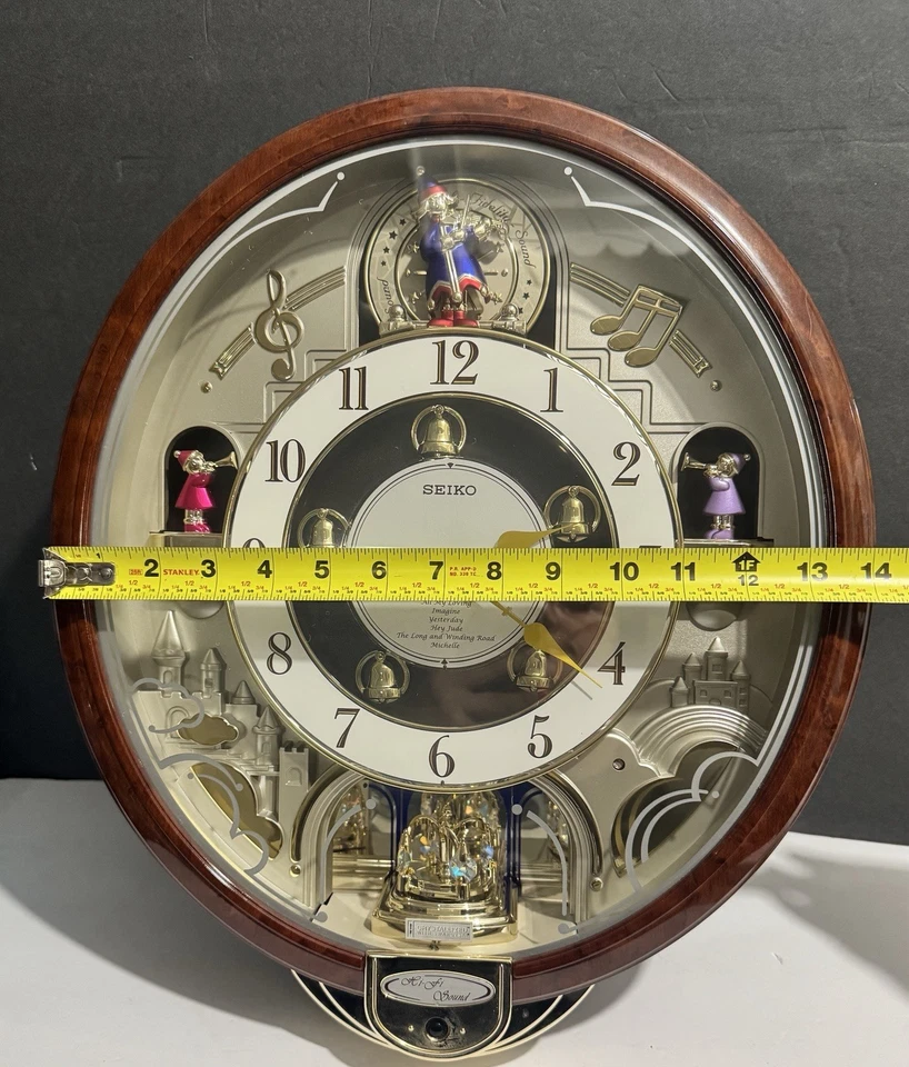 Настенные часы Seiko Melodies in Motion HI-FI звук - песни Beatles - работают - Изображение 3 из 4