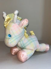 Vintage RARE Playskool Blankies Snuzzles Plush Giraffe snuzzle 1980s Baby Pastel