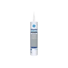 GE MAP210CR Clear Silicone Acrylic Latex Painter's Caulk 10.1 oz. (Pack of 12)