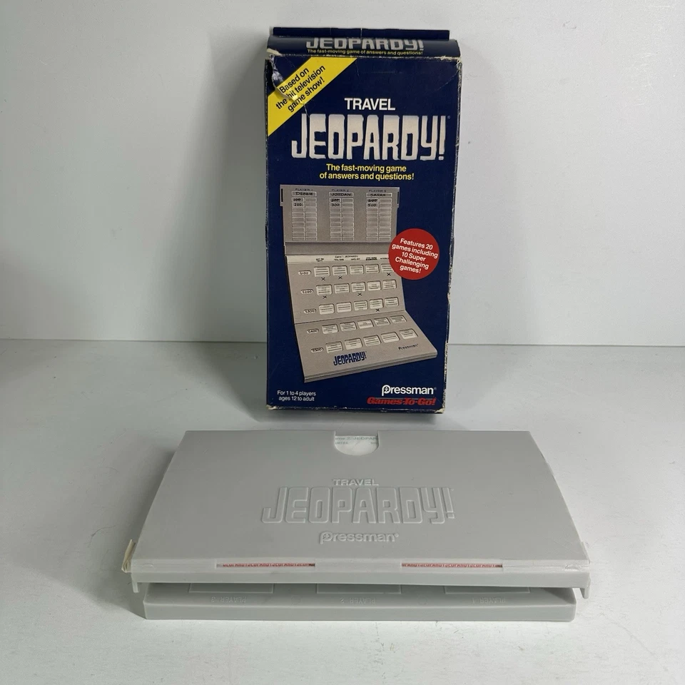 Travel Jeopardy! - Pressman Games To Go - 1990 Vintage Game Complete - Image 2 of 4