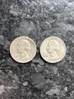 Lot of Two 1952 And 1957 Washington Quarter Dollars, Denver Mint, Uncirculated