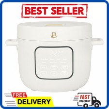 Beautiful - 14 Cup Cooked Electric Rice and Grain Cooker EverGood Ceramic White