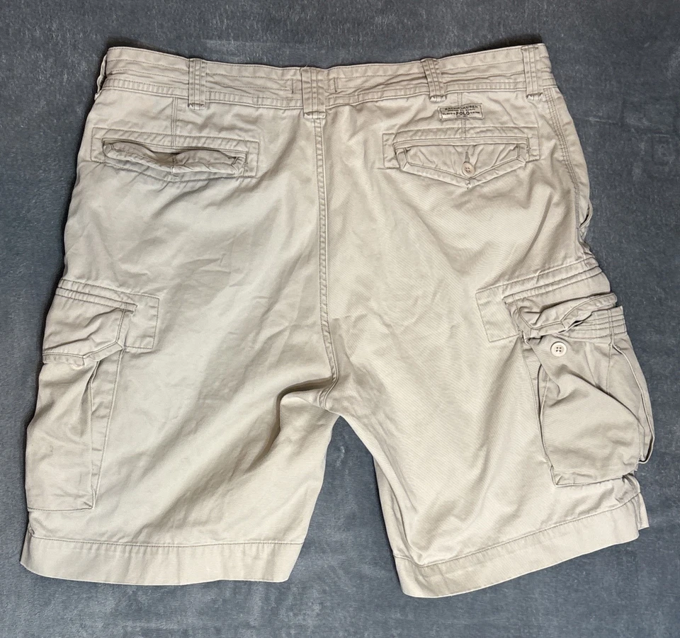 POLO RALPH LAUREN Cargo Shorts Gellar Fatigue Khaki Chino Mens Size 42T - Image 2 of 4