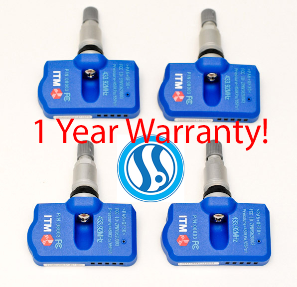  Tire Pressure Sensors Bentley TPMS GT 2007-2011 Set 4 433mhz OEM Replacement