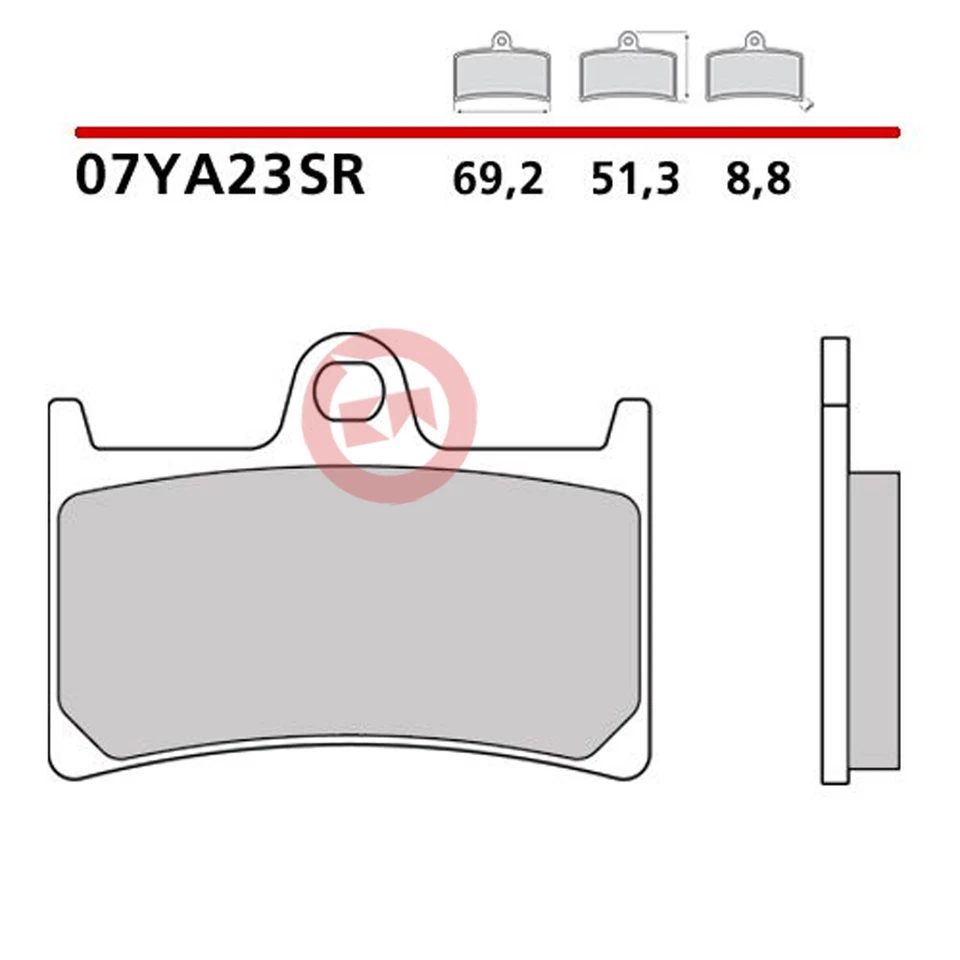 4 PASTIGLIE FRENO ANTERIORI BREMBO SINTER SC RACING 07YA23SR YAMAHA YZF R1 2004 Foto 4 de 4