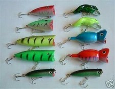 10 NEW Assorted Fishing Cranbait Lure Bait Lot
