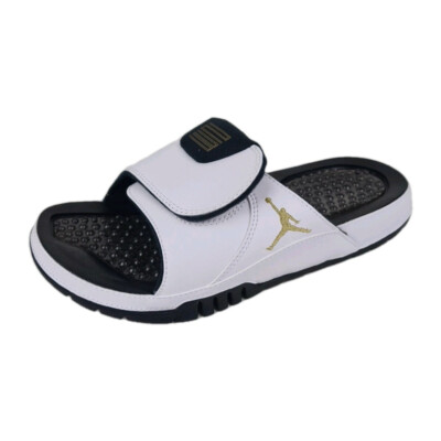 NIKE AIR JORDAN HYDRO XI 11 RETRO WHITE-GOLD-BLACK 