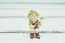 Vintage Boy Salt Or Pepper Shaker Japan Boy Playing Guitar, Banjo Ukulel #2