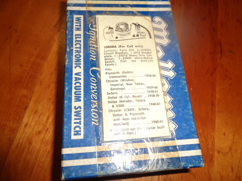 KIT CONVERSIÓN DOBLE PUNTO MALLORY 25850a 1960,1957,1958 chrysler dodge ram air Foto 2 de 2