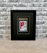 BLACK SHADOW BOX/FRAME FOR BGS CARDS WITH UV PROTECTION & CHOICE OF MAT COLOR!