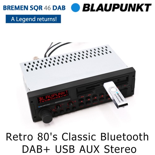 Autoradio Blaupunkt Bremen SQR 46 DAB retrò anni 80 classico Bluetooth DAB+ USB AUX - Foto 3 di 5