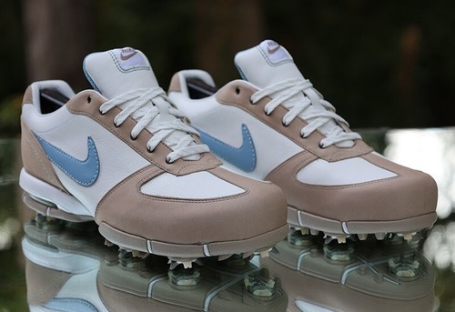Nike Air SP-5 III Golf Shoes Women’s Size 9 White Tan Blue 314914-142 - Picture 12 of 16