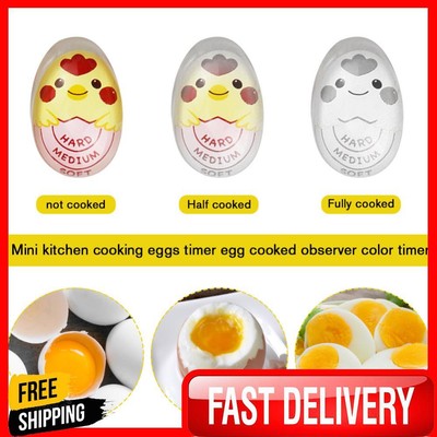 Color Changing Plastic Boiled Egg Alarm Cute Mini Kitchen Gadgets (Green)