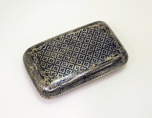 Russian Antique 84 Silver and Niello Snuff Box circa 1883 Moscow city stamp - Picture 2 of 7