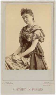 A Study in Posing  orig 1890s NPA Pense Albumen Paper promotional photograph