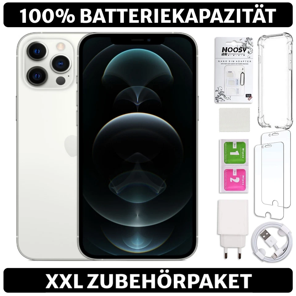 Apple iPhone 12 Pro Max- 128 256 512 GB - Graphit Silber Blau Gold 100% Batterie - Bild 4 von 4
