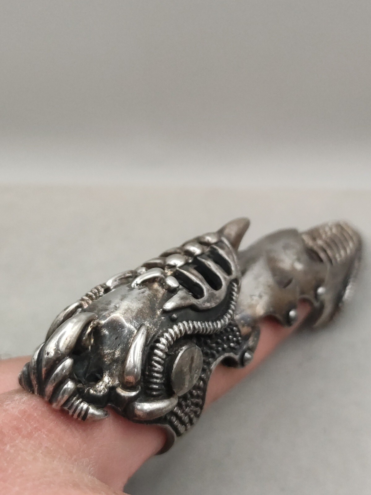 Silver ring 925, knight ring 925 silver, handmade… - image 8