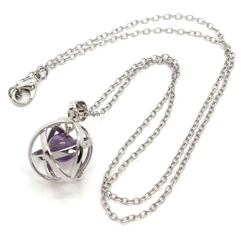 Collane E Pendagli Di Lusso Pietre Di Pietra Principale Ametista | Acquisti Online Su - Foto 4