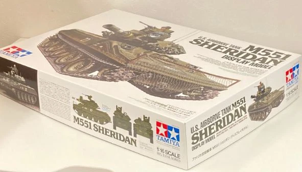 TAMIYA 1/16 Big Tank Series No.13 US Army M551 Sheridan Display Model Kit - Immagine 3 di 3