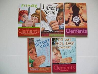 Andrew Clements (Set of 5) Frindle Landry News No Talking Report Car  - GOOD