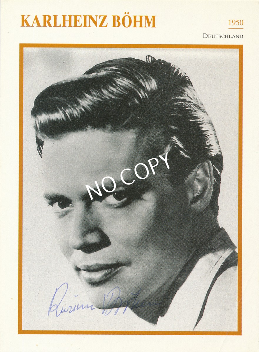 Autograph of Karl Böhm on original LP Karl Böhm Autograph | signed