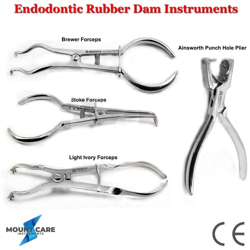 Endodontics Rubber Dam Instrument Dental Tooth Placement Froceps Ainsworth Plier - Picture 1 of 10