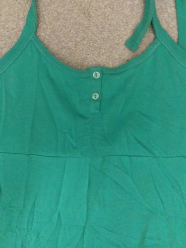 Anchorblue Neck Tie Green Tank Sz M - Picture 2 of 3
