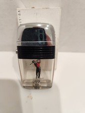 Briquet vintage Scripto VU golfeur avec bande noire neuf dans sa boîte