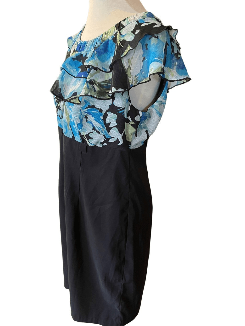 AB Studio Multi-Color Floral Design Dress Size 12… - image 3