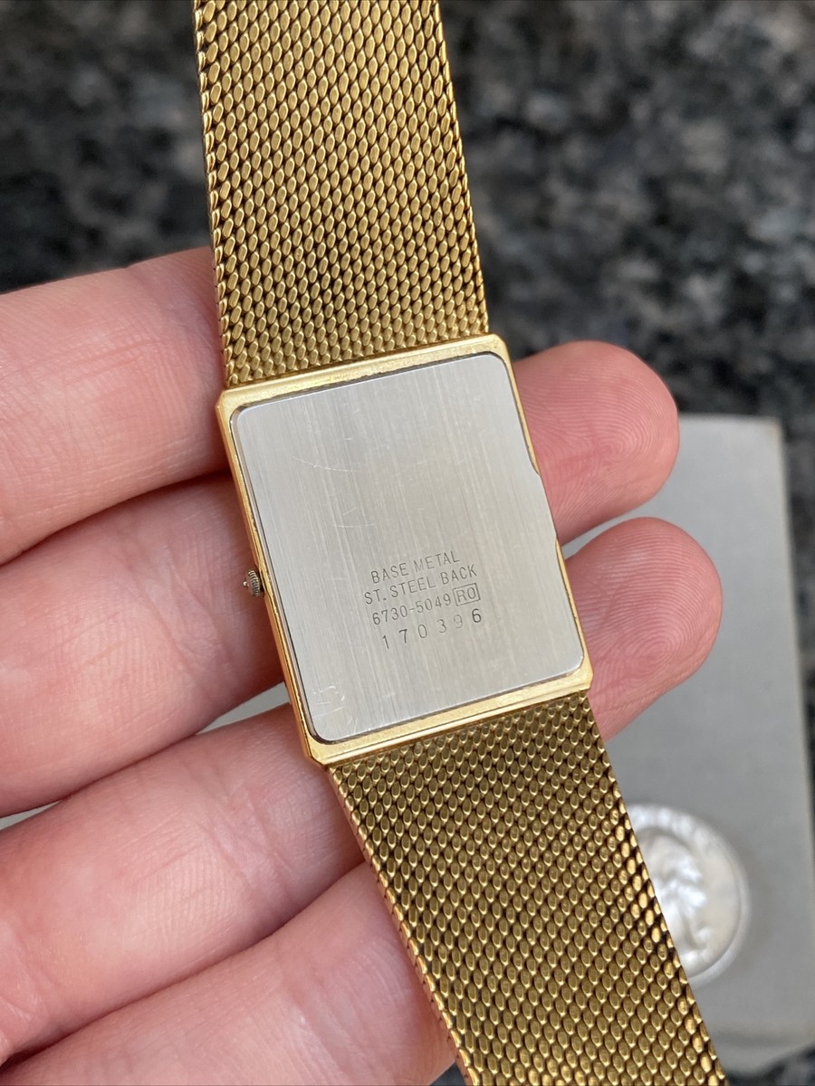 seiko lassale 14k gold watch