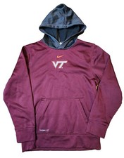 virginia tech hokies nike therma fit hoodie size youth large