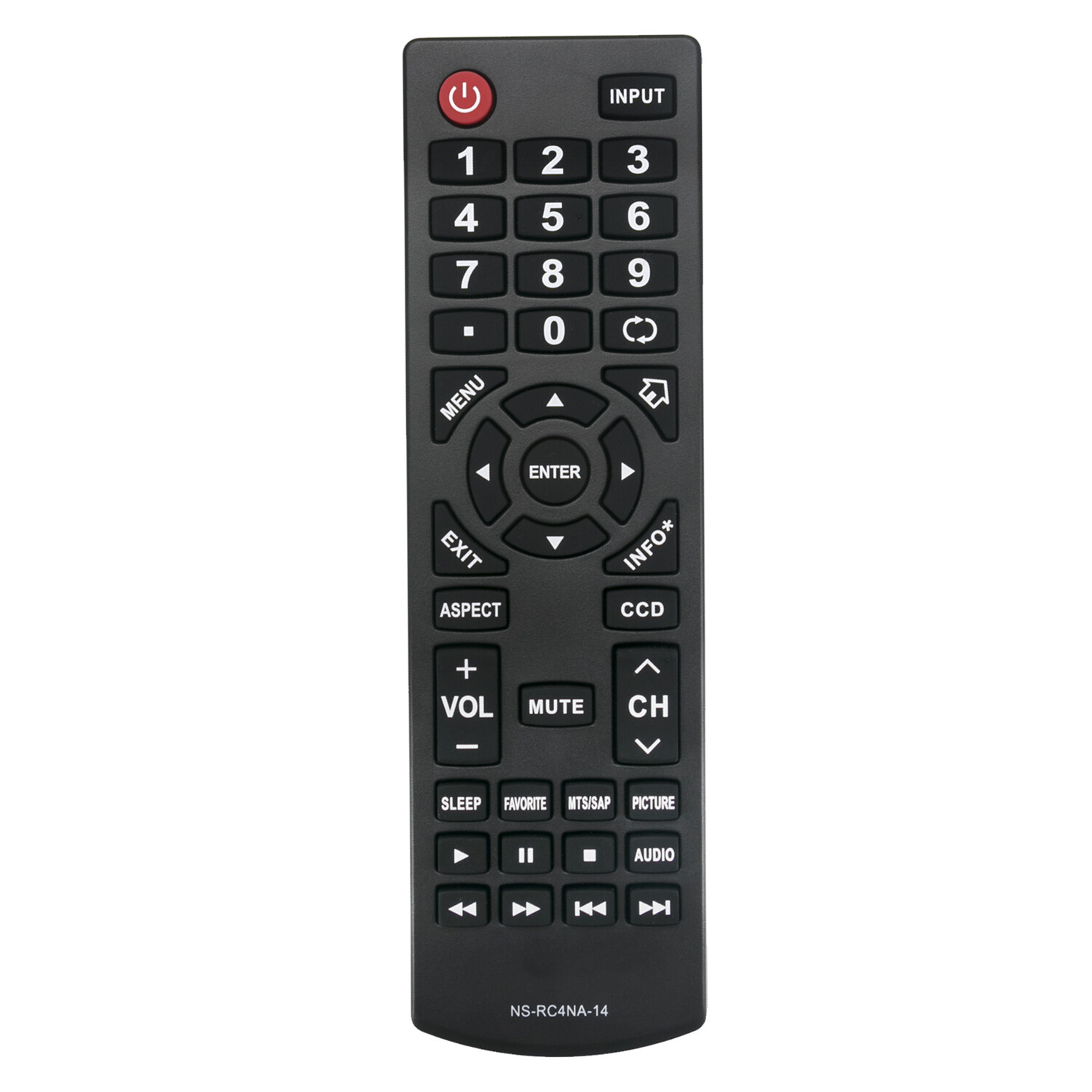 New NS-RC4NA-14 Remote for Insignia TV NS-48D510NA15 NS-19E310NA15 NS-24D510NA15