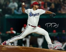 Dane Dunning Texas Rangers Signed Autographed 8x10 Photo Beckett COA