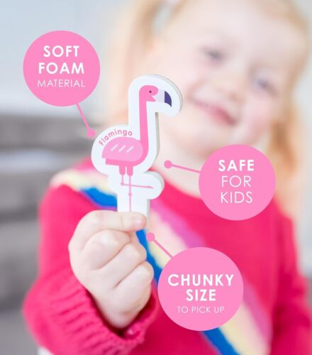 Animal Fridge Magnets for Toddlers - Kids Magnets and Foam Letters - Magnetic An - Picture 2 of 9