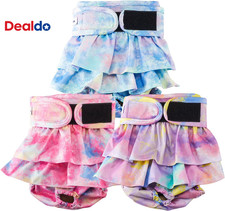 Reusable Dog Diapers Female Washable, Premium Doggie Diaper for Dogs, Pack of 3,