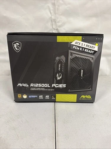 MSI MAG A1250GL PCIE5 Modular ATX Power Supply 1250W 80 PLUS Gold