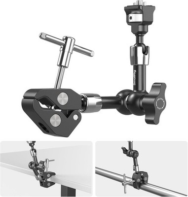 Lightweight 7-Inch Magic Arm with Quick Lock Clamp - Must-Have for Filmmakers