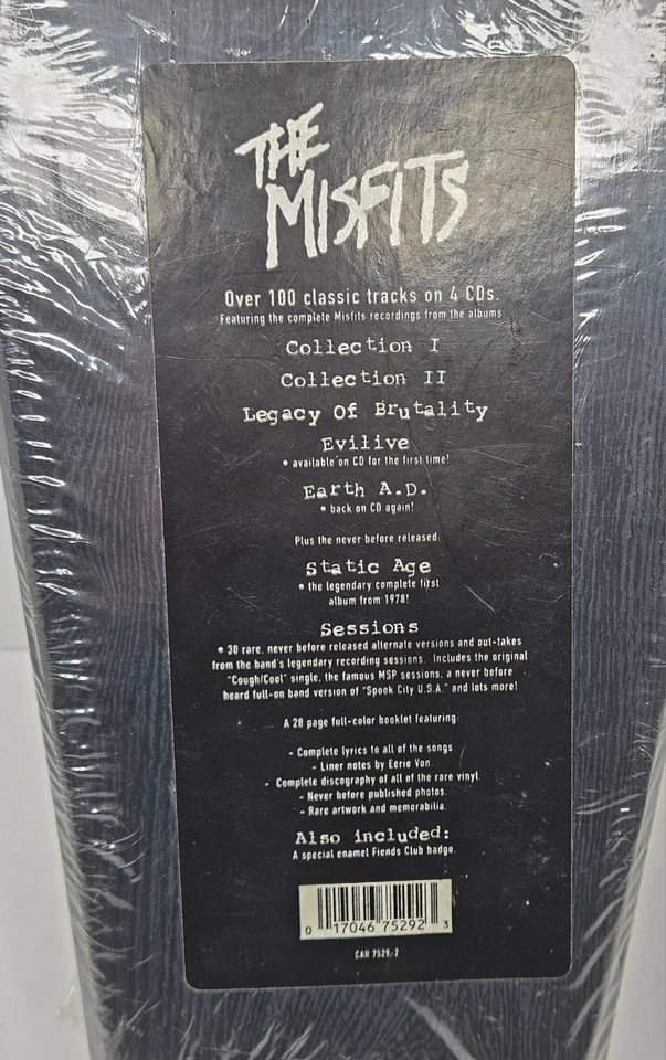 Misfits Coffin Box Set 4 Discs Caroline Distribution Complete Rare First Press  - Image 4 of 4